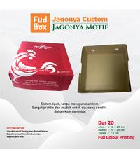 Gambar Custom Design Logo Dus Nasi Kotak Box Tempat Wadah Makanan Catering Ukuran 20x20 dari sumapack.id undefined 5 Tokopedia