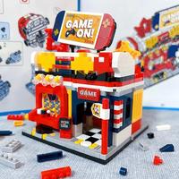 Gambar Miniature Building Blocks City_Street Scene Building Set Creative Arcade Model Building Toy Can Be Folded Holiday Surprise Gift Composed Of 925 Building Blocks dari zhafira333 undefined 4 Tokopedia