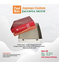 Gambar Custom Design Logo Dus Nasi Kotak Box Tempat Wadah Makanan Catering Ukuran 20x20 dari sumapack.id undefined 4 Tokopedia