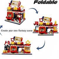 Gambar Miniature Building Blocks City_Street Scene Building Set Creative Arcade Model Building Toy Can Be Folded Holiday Surprise Gift Composed Of 925 Building Blocks dari zhafira333 undefined 2 Tokopedia