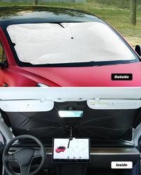 Gambar Car Sunshade Bendable Umbrella Tesla_Model 3 Y Front Windshield Protection 360Degree Rotation Foldable Interior Accessories dari ChangeMarket undefined 4 Tokopedia
