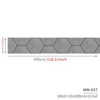Gambar Gray Roll Modern Self-Adhesive Peel And Stick Non-Slip Waterproof Removable PVC Bathroom Kitchen Home Decor Floor Tile Sticker dari Wanderers Step undefined 5 Tokopedia