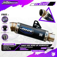 Gambar Knalpot Racing Supra GTR 150  Sonic Original Jhoe Muffler Model Malaysia style - KARBON P20 dari Jhoe Part Shop undefined 5 Tokopedia