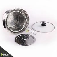 Gambar Serbu Murah - MULTIFRYER SS 22 CM - Deep Fryer 22 Cm Multifungsi Pot 3 in 1 - PANCI KUPING - Stainless Steel - Panci Serbaguna Tutup Kaca dari SERBUSERBASERBI_NEW undefined 4 Tokopedia