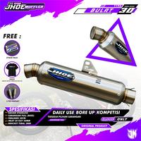 Gambar Silencer Knalpot Original Jhoe Muffler BULAT P30 dari Jhoe Part Shop undefined 1 Tokopedia