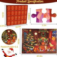 Gambar Advent Calendar 2024 Jigsaw Puzzles 1008Pcs Christmas Puzzle 24 Days Countdown Surprise Xmas Fireplace Xmas Gift Kids Adult 27.5X19.7 dari Shine Markett undefined 4 Tokopedia