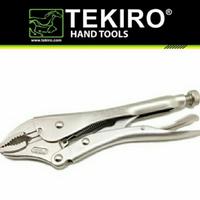 Gambar Tekiro Tang Buaya Bengkok 7" Tekiro Locking Grip Pliers Curved (PL-LG0769) dari Drill&Co undefined 3 Tokopedia