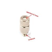 Gambar 30pcs Green Thumb Metal Mist Nozzle 3/16 Inch Brass Sprinkler Multi-Aperture Silver Spray Nozzle for Garden Cooling Humidify dari Iron Wall undefined 2 Tokopedia