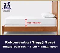 Gambar Sprei Tencel Jacquard Sutra Organik 200x200 180x200 160x200 120x200 100x200 90x200 Kode DB 091 - Set Sprei, 200x200x30 dari Sprei Tencel undefined 2 Tokopedia