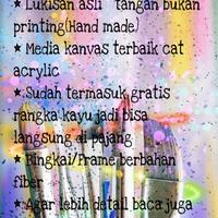 Gambar lukisan dinding natural cow besar uk.200×100 - No frame dari shakel artgalery undefined 4 Tokopedia
