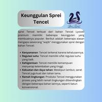 Gambar Sprei Tencel Jacquard Sutra Organik 200x200 180x200 160x200 120x200 100x200 90x200 Kode DB 089 - Set Sprei, 90x200x30 dari Sprei Tencel undefined 3 Tokopedia