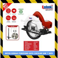 Gambar Alat Mesin Gergaji Piso Pisau Listrik Potong Pemotong Belah Papan Balok Kaso Kayu Plywood Particle Fiber Board Mebel Meuble Kusen Pintu Jendela Circle Circular Multi Saw Wood Cutting Cutter Woodworking Chainsaw Blade 7" 7Inch 7 Inch Kodenki Murah Kuat dari Twendy Calya undefined 1 Tokopedia