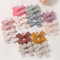 Gambar Bestseller 4 Pcs/Set Cotton Sweet Linen Baby Girls Busur Klip Rambut Untuk Anak -Anak Barrette Bunga Print Rambut Aksesoris - 3626-5 dari Gerai Salma Abbas undefined 2 Tokopedia
