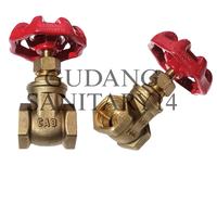Gambar Stop kran gate valve 1/2 inch frap kuningan brass gate valve 1/2" kuningan dari MajuSanitary_NEW undefined 2 Tokopedia