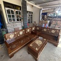 Gambar KURSI SUDUT TAMU MINIMLIS FULL KAYU JATI dari Hendri Jati Furniture undefined 1 Tokopedia