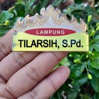 Gambar NAMETAG SIGER LAMPUNG bahan kuningan lapis glossy untuk asn / pppk / dll dari NAMETAG ALL STORE undefined 2 Tokopedia