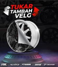 Gambar velg reacing termurah di jabodetabek cocok untuk mobil Accord New BRV Civic New CRV CRV New CRZ Edix Elysion HRV NSX Odyssey Prelude S2000 Stream dari Quick Auto Cibinong undefined 4 Tokopedia