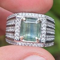 Gambar Batu Green Sapphire Thailand Memo 1.46 crt dari AZHAR GEMSTORE undefined 3 Tokopedia