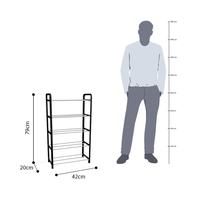 Gambar Informa Rak Sepatu 5 Tingkat - Hitam Shoe Rack Organizer Sandal Sepatu Kabinet Alas Kaki Tempat Penyimpanan Sendal dari putra perkasa stores undefined 5 Tokopedia