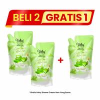 Gambar Buy 2 Get 1 Velvy Shower Cream Extra Moist Reffil 800ml - All Varian - green tea dari Leivy Naturally Indonesia undefined 3 Tokopedia
