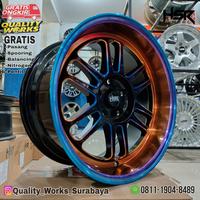 Gambar Velg Mobil Innova Reborn Ring 17 Lebar 8,5 Et22 Velg Racing HSR BLY Rainbow dari Quality Works HSR Surabaya undefined 3 Tokopedia