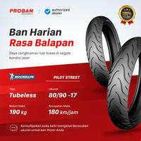 Gambar Ban Motor MICHELIN TL PILOT STREET 80/90 Ring 17 Tubeless dari Proban Motoparts undefined 2 Tokopedia