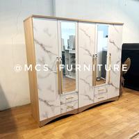 Gambar Lemari Baju Pakaian 5 Pintu (2p + 3p) Mebel Furniture Semarang - 3 pintu, Smg Rkit Cht DL dari Mebel Semarang MCS Furniture undefined 3 Tokopedia