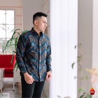 Gambar BAJU KEMEJA BATIK PRIA LENGAN PANJANG KATUN BATURADEN SONGKET MODERN - Biru Gelap, 5xl dari BATIK BAGUS JAKARTA undefined 1 Tokopedia