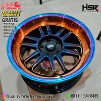 Gambar Velg Mobil Innova Reborn Ring 17 Lebar 8,5 Et22 Velg Racing HSR BLY Rainbow dari Quality Works HSR Surabaya undefined 2 Tokopedia