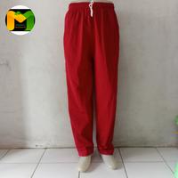 Gambar celana training merah pria/wanita MLXLXXL/Training dewasa - L dari MAKMUR 8S Shop undefined 2 Tokopedia