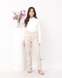 Gambar Nhm Celana Wanita Baggy Pants Panjang Kantor Formal Casual Twill - Hitam, M dari NHM Online undefined 1 Tokopedia