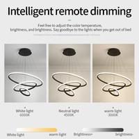 Gambar Lampu Led Gantung Ruang Tamu Minimalis Lampu Chandelier 3 Ring Mewah Estetik dari NaritaStore1 undefined 4 Tokopedia