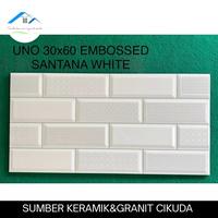 Gambar Keramik Dinding 30x60 Motif Bata Putih | Uno Santana White dari SUMBER KERAMIK&GRANIT CIKUDA undefined 1 Tokopedia