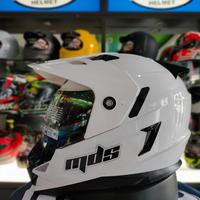 Gambar helm mds supermoto super pro solid - bk doft, L dari rubyh undefined 3 Tokopedia