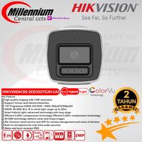 Gambar DS-2CD1027G2H-LIU - Hikvision IP Camera 2M PColorVu with Smart Hybrid Light Fixed Bullet Network Camera - 2CD1027G2H-LIU dari Millennium Central CCTV undefined 2 Tokopedia