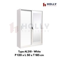 Gambar Lemari Pakaian / Lemari Baju Besi Sliding 2 Pintu - AL 219 dari JTH Furniture undefined 1 Tokopedia