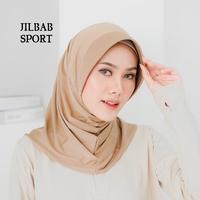 Gambar Bergo Instan Premium Jilbab Hamidah Pet Jersey Daily Hijab - KHAKI, SPORT dari Rupha Style undefined 2 Tokopedia