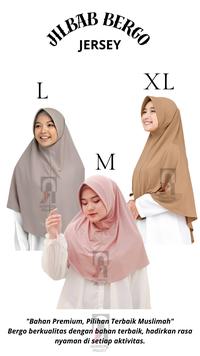 Gambar Bergo Instan Premium Jilbab Hamidah Pet Jersey Daily Hijab - KHAKI, SPORT dari Rupha Style undefined 1 Tokopedia