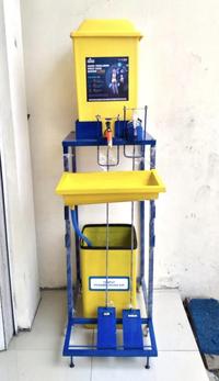 Gambar WASTAFEL TEMPAT CUCI TANGAN INJAK COVID CORONA RODA PORTABLE KANTOR TERLENGKAP dari GriyaMega Store undefined 2 Tokopedia