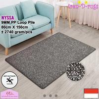 Gambar Tren-D-rugs karpet samping tidur polos bulu alas lantai lorong runner koridor dapur ruang tamu kamar tidur anti slip tebal minimalis 80x150 NMs - Dark Grey dari NMs Lets dress up your home undefined 1 Tokopedia
