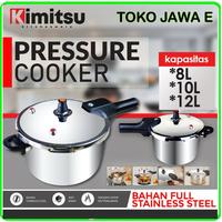 Gambar PANCI PRESTO KIMITSU Bahan Premium Full Stenlies SUS 430 (TEBAL KUAT KOKOH) - 8 LITER dari TOKO JAWA ELECTRIK undefined 1 Tokopedia