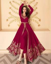 Gambar Setelan Celana Wanita Set Maxi India Baju Pesta Muslim Kekinian Mewah - Maroon, XXL dari happy store011 undefined 5 Tokopedia