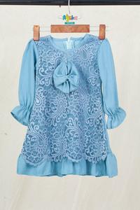Gambar Gamis Anak Perempuan - Ayska Collection - Biru Tosca - Bahan Berkualitas - Kualitas Butik dari Ayska1Store undefined 2 Tokopedia