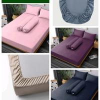 Gambar BIG SALE sprei polos karet keliling sprei full karet tinggi 25cm - 90×200×25 dari jessie bedding undefined 3 Tokopedia