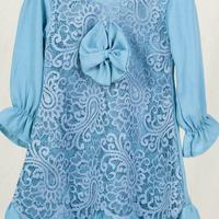 Gambar Gamis Anak Perempuan - Ayska Collection - Biru Tosca - Bahan Berkualitas - Kualitas Butik dari Ayska1Store undefined 3 Tokopedia