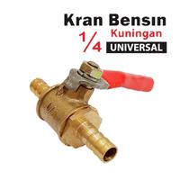 Gambar [1/4 INCI] KRAN / KERAN BENSIN / MINYAK MOTOR / GENSET KUNINGAN - DLL 1/4 INCH INCI 1/4" SERBAGUNA UNIVERSAL dari Vinz Motors undefined 1 Tokopedia