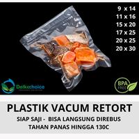 Gambar Vacuum Bag Plastik Vakum Makanan Tahan Panas Plastik Vacum Retor Retort 11x16cm Satuan Delkochoice dari kilat packing undefined 3 Tokopedia