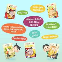 Gambar Yummy bites cereal baby / makanan bayi mpasi / bubur sereal 150gr - Brocoli cheese dari Chlobell undefined 3 Tokopedia