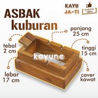 Gambar Asbak Kayu Unik Model Makam Bahan Kayu Jati Jawa - kayune - - Hitam dari kayune.id undefined 1 Tokopedia