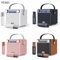 Gambar YS 601 Speaker 2 Microphone Karaoke Speaker Bluetooth Portable For mobile Phone 2 Mic Wireless Ys601 With RGB Light Super Bass - Brown dari Milias Asesoris undefined 1 Tokopedia